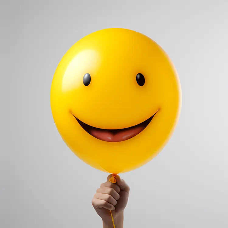 Yellow Smiley Balloon