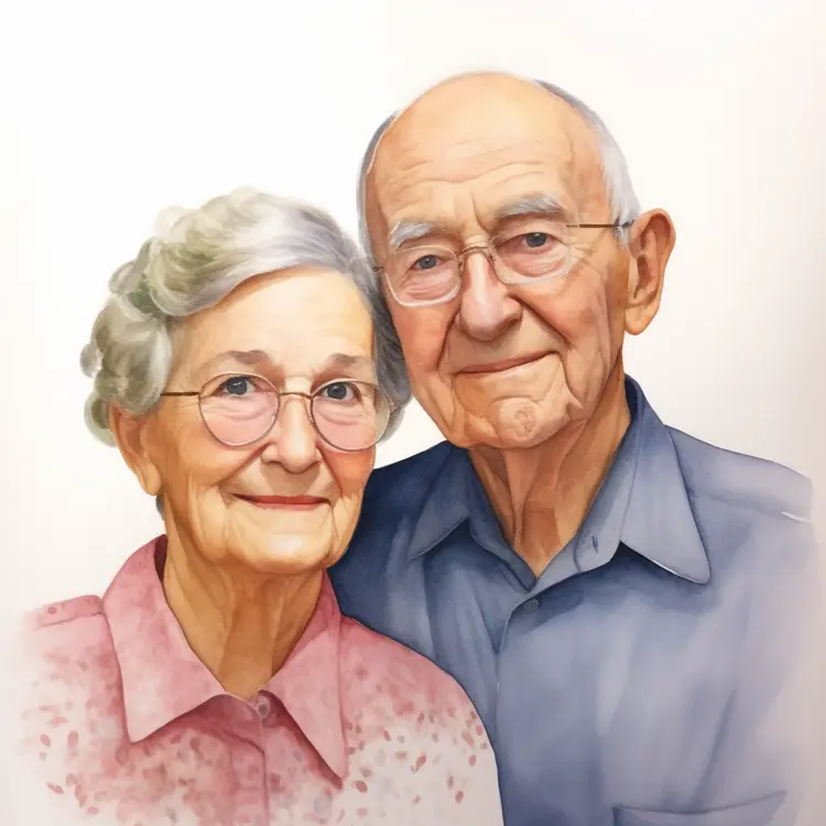 Elderly Couple Portrait