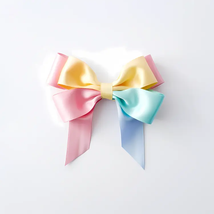 Pastel Colored Bow Decoration