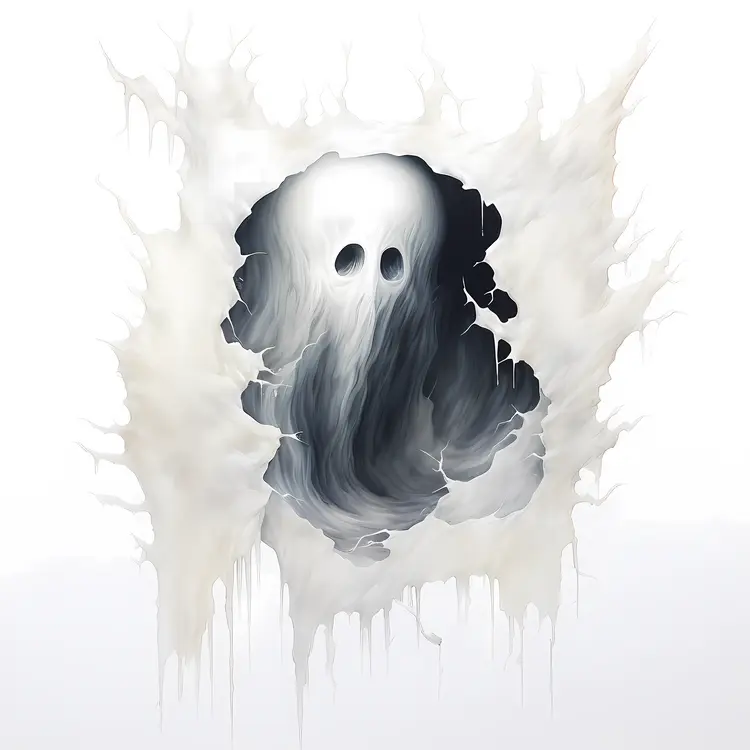 Spooky Ghost Illustration for Halloween