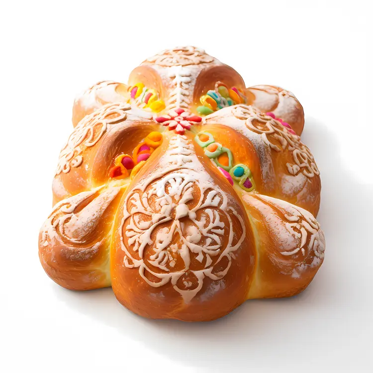 Decorative Bread with Icing