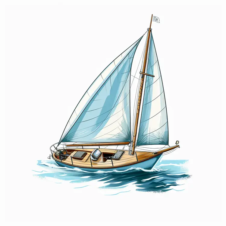 Beautiful Sailboat on Calm Waters