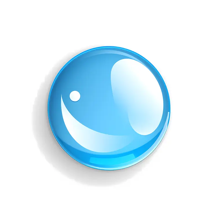 Blue Sphere Abstract Shape