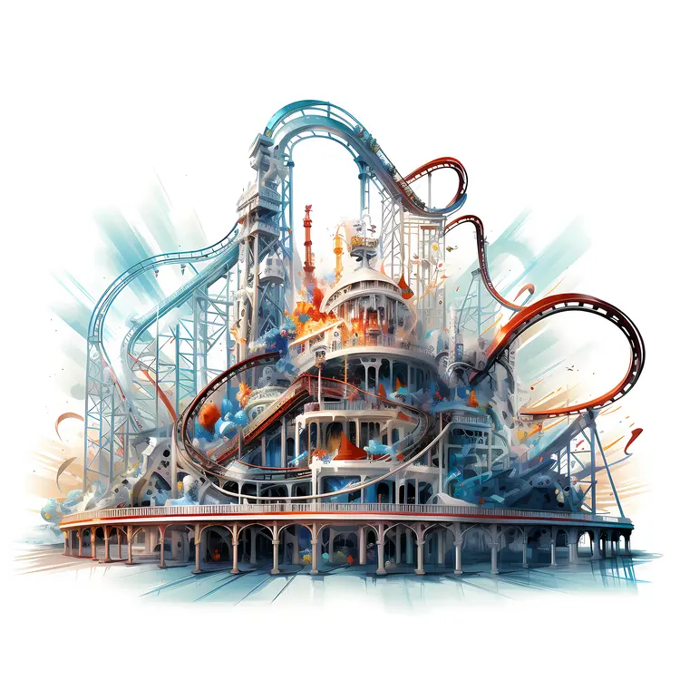 Intricate Roller Coaster Design