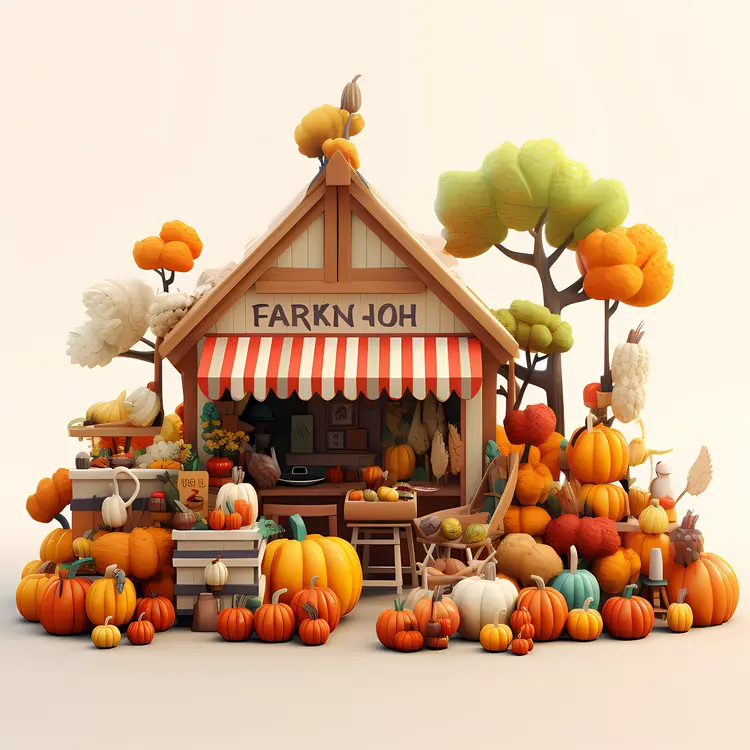 Autumn Harvest Market Stall