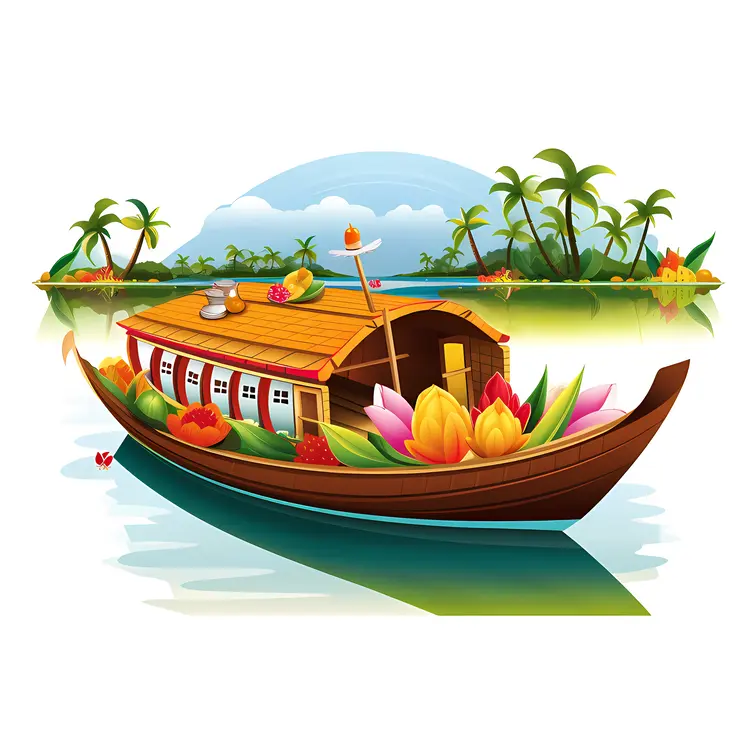 Beautiful Houseboat in Tropical Paradise