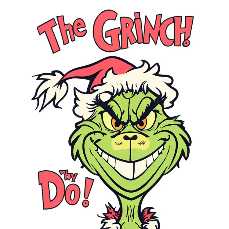 Grinch with The Grinch Text
