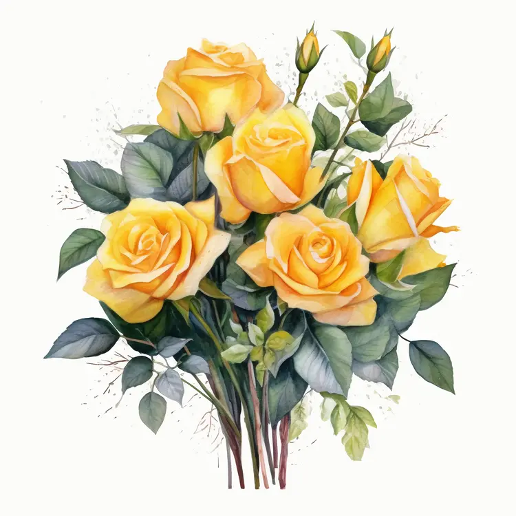 Beautiful Yellow Roses Bouquet