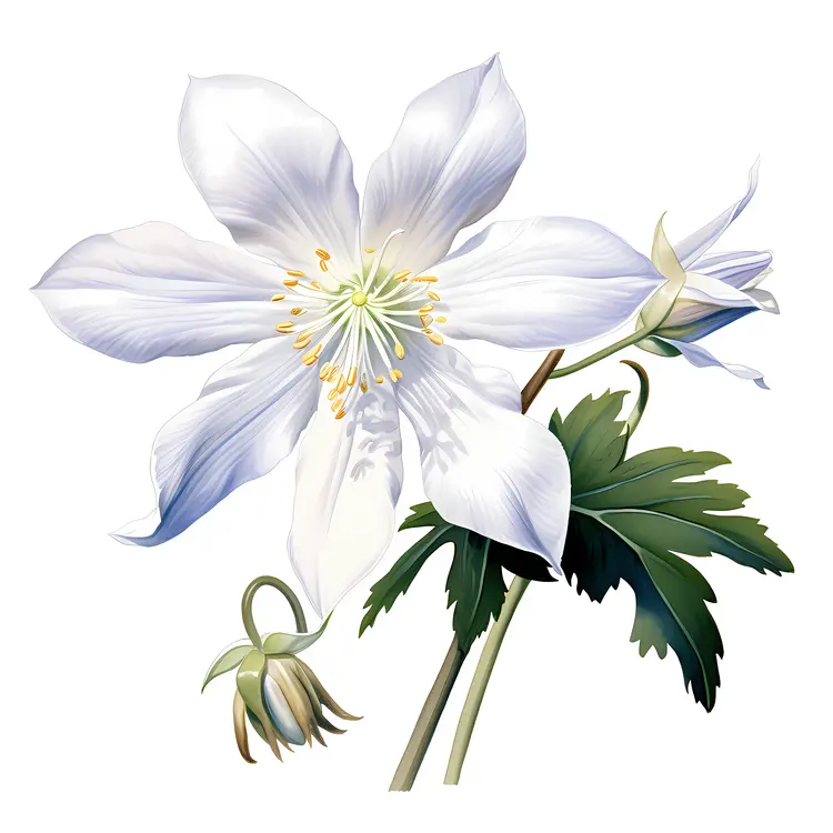Pure White Flower