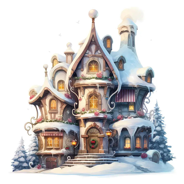 Small cute doodle house