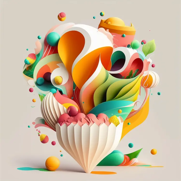 Colorful Abstract Art with Modern Design