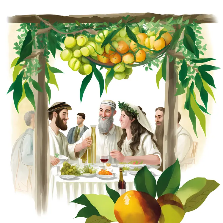 People Dining Under Decorated Booth