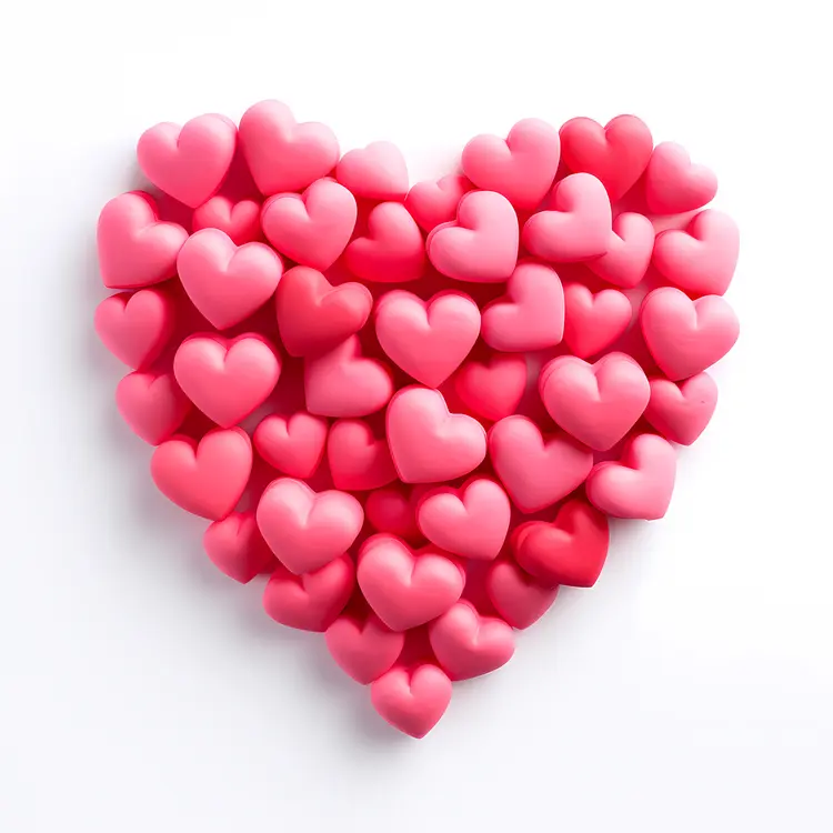 Heart of Pink Hearts Illustration