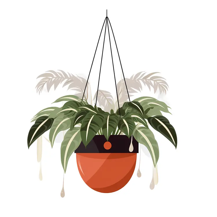 Green Hanging Plant in a Pot