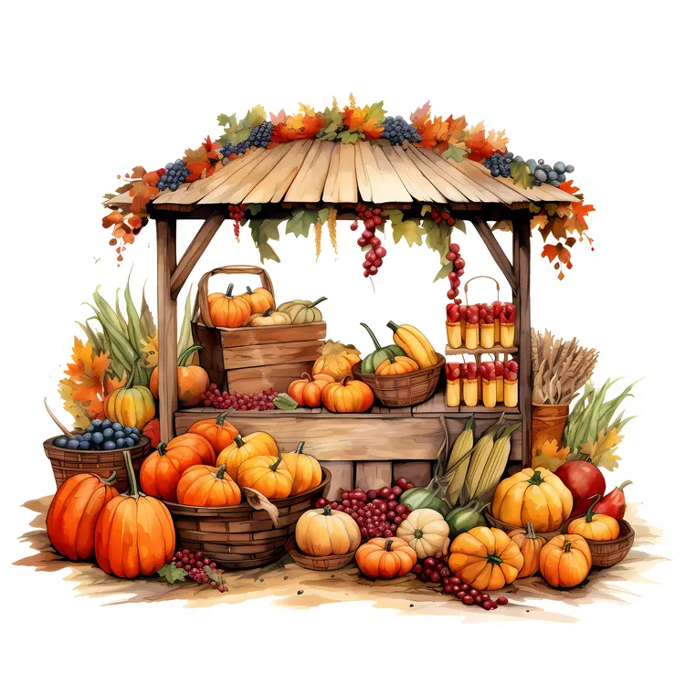 Autumn Harvest Market Stall