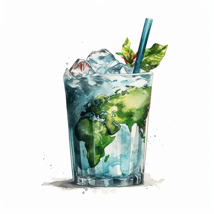 Earth-Themed Refreshing Drink