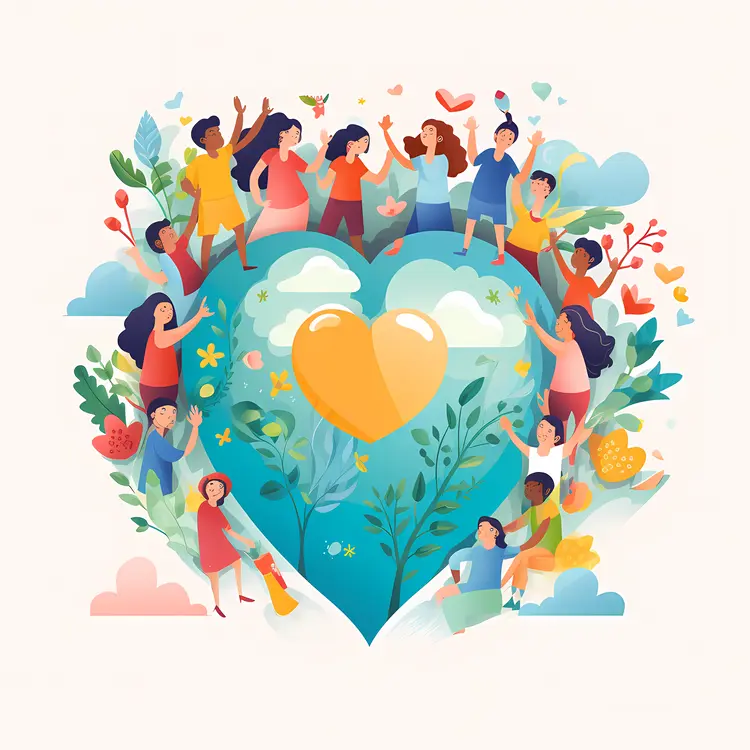 Community Heart Illustration