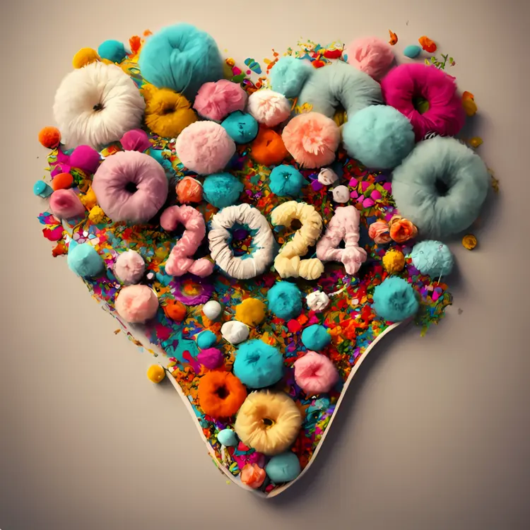 Colorful Heart 2024 Design