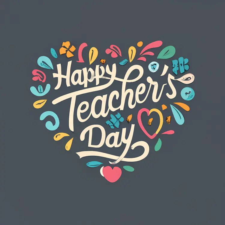 Floral Happy Teacher's Day