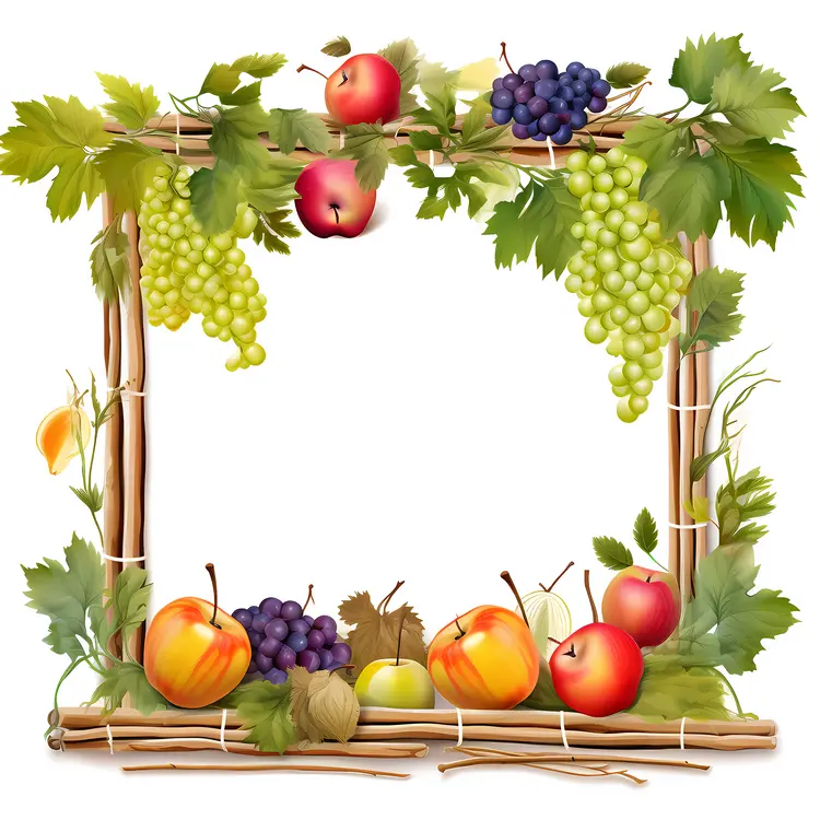 Beautiful Fruit Frame for Thanksgiving