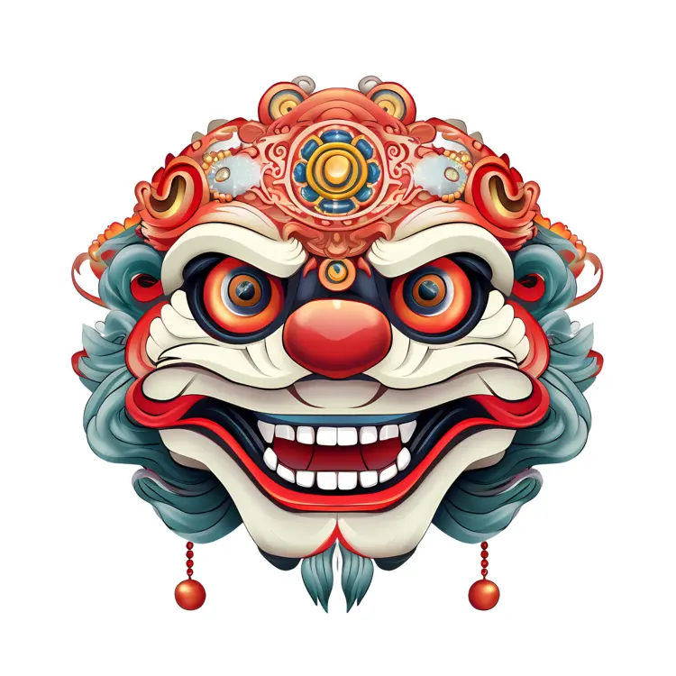 Ornate Traditional Lion Mask