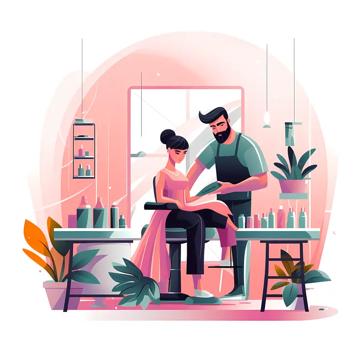 Manicure Session at Salon