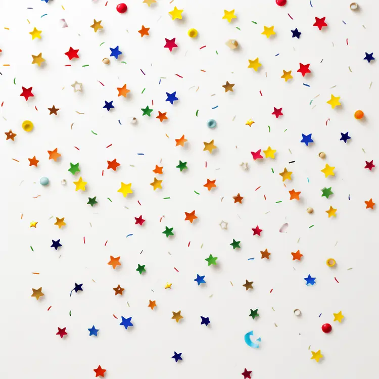 Colorful Stars Confetti