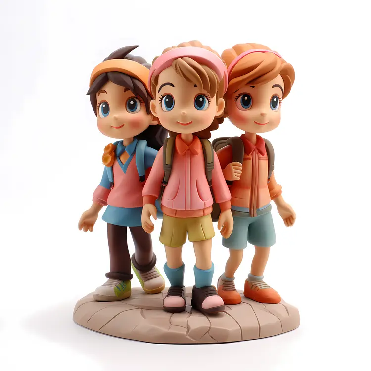 Three Friends on an Adventure