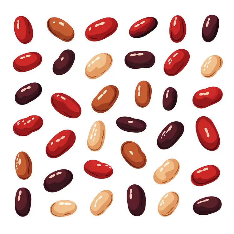 Colorful Beans Illustration