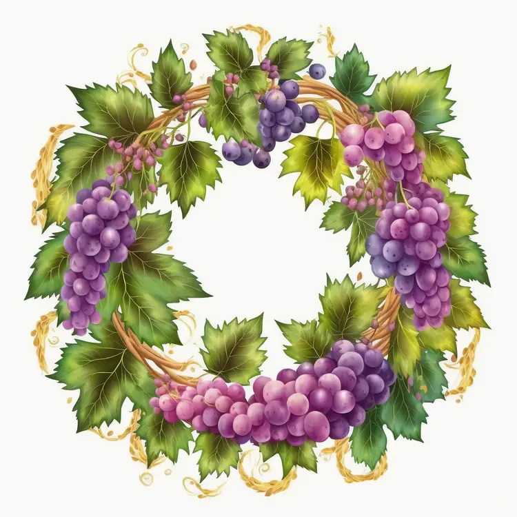 Beautiful Grape Wreath for Harvest Festival Decor