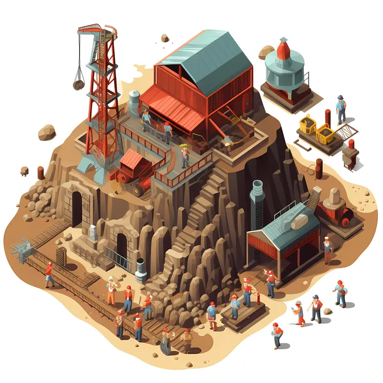 Illustration of a Mining Facility