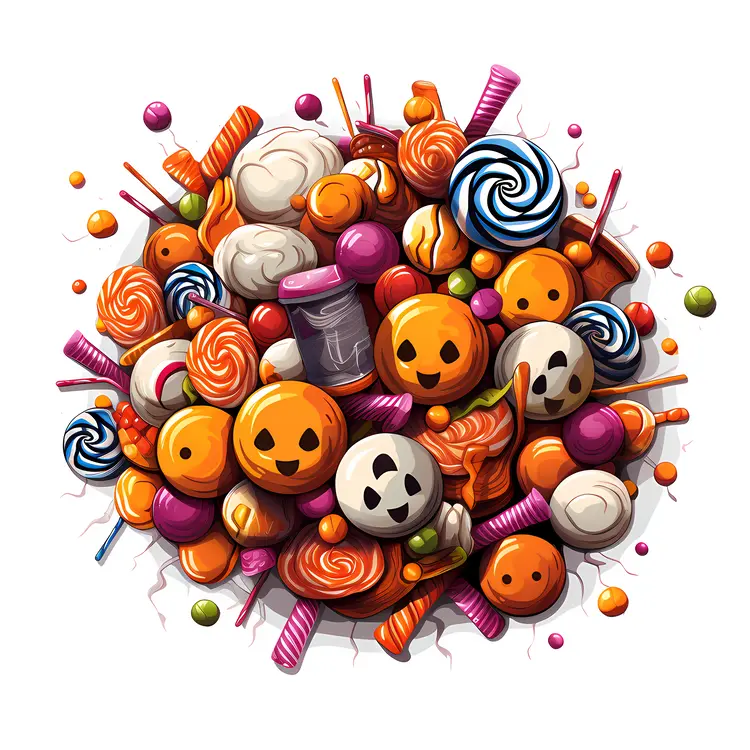Pile of Halloween Candies