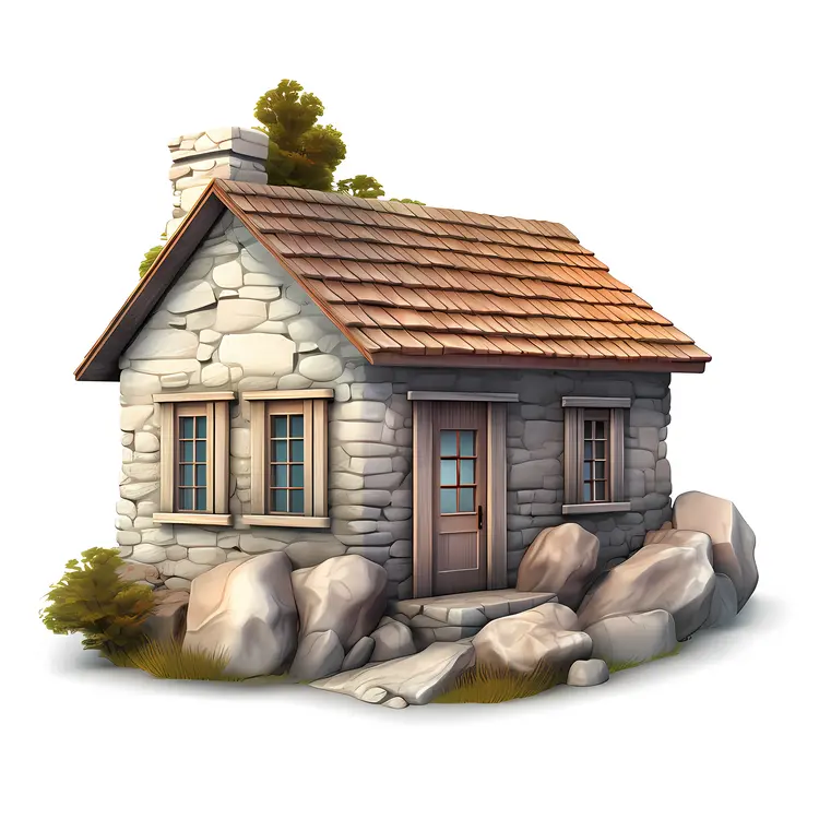 Small cute doodle house