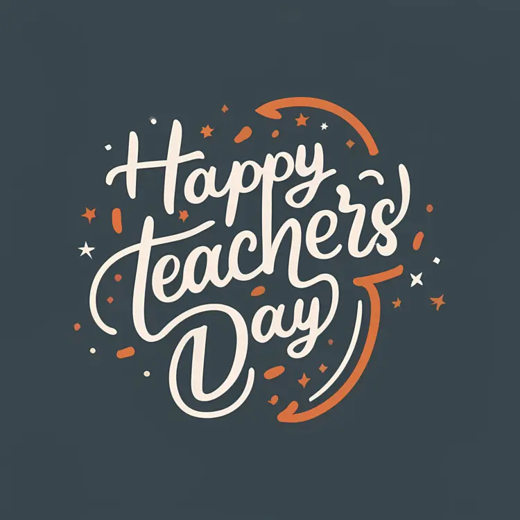 Stars and Orange for Teacher's Day