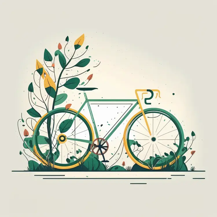 Eco-friendly Bicycle with Nature Elements