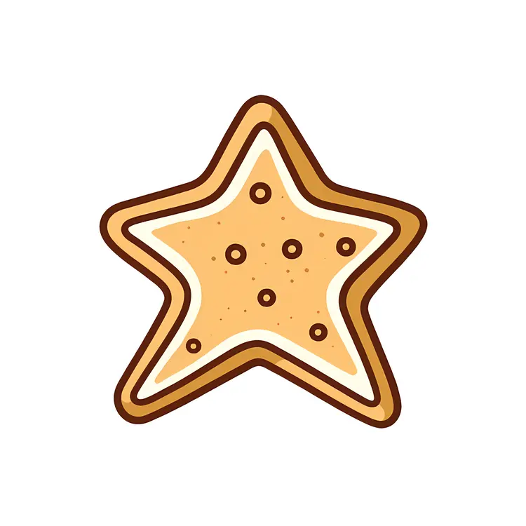 Cute Star Cookie for Christmas