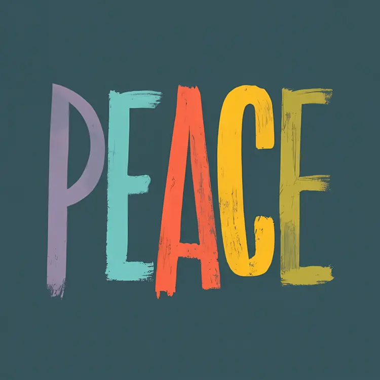 Artistic Peace Typography