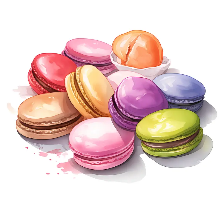 Mixed Color Macarons