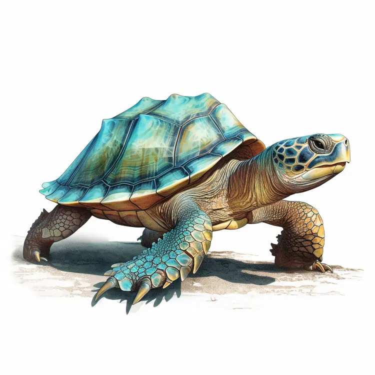 Realistic Blue Turtle