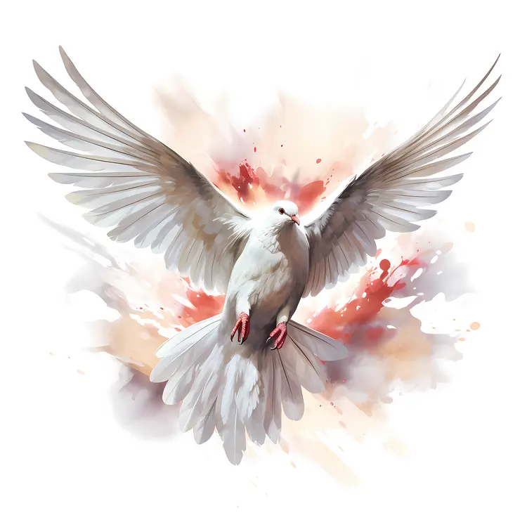 Beautiful White Dove Symbolizing Peace