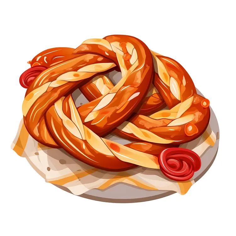 Delicious Pretzel Illustration