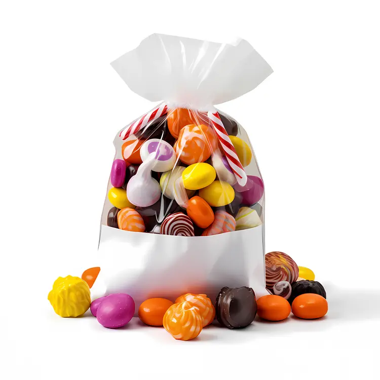 Colorful Candy Bag with Ribbon