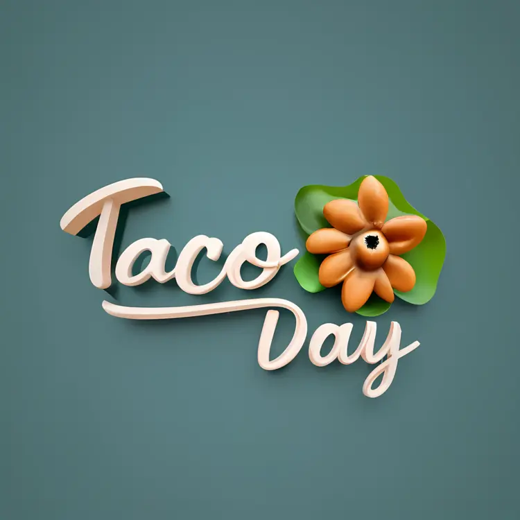 Taco Day Celebration with Flower Decoration