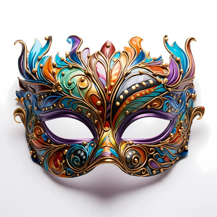 Intricate Colorful Mask for Festivities