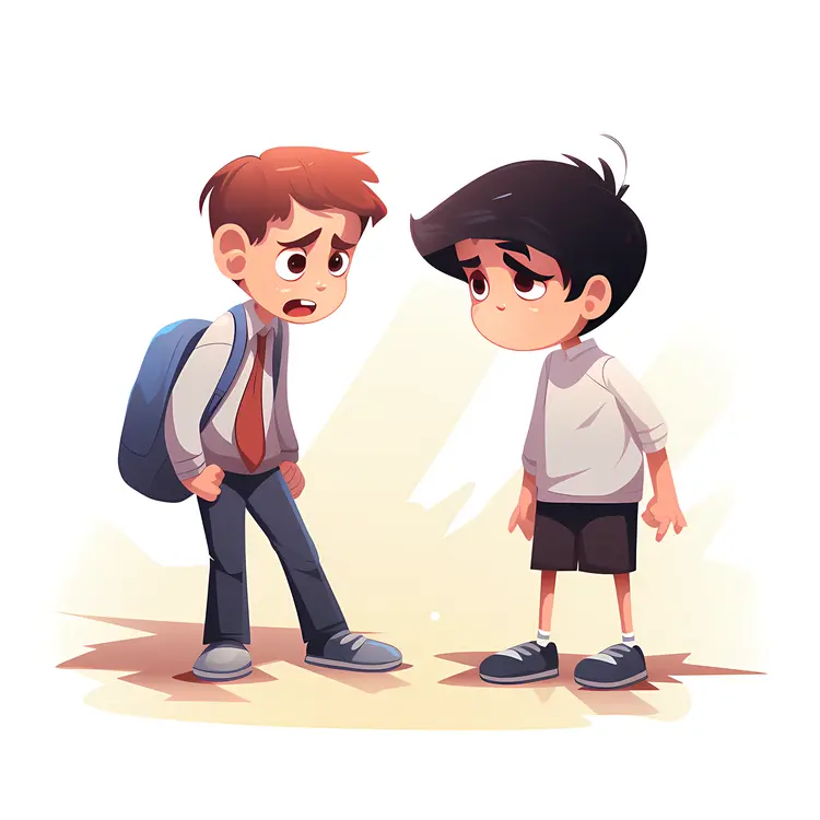 Two Boys in Conversation