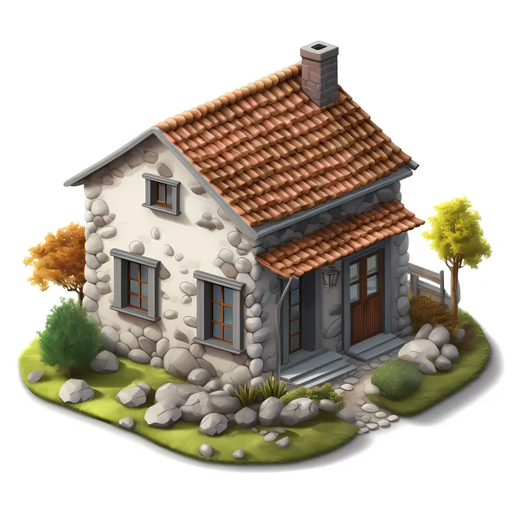 Small cute doodle house