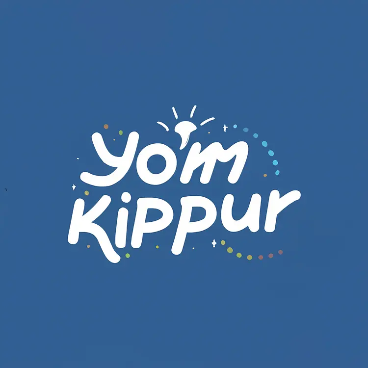 Yom Kippur Celebration with Shofar and Confetti