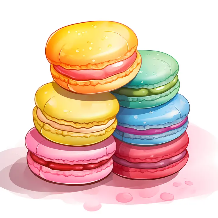 Bright Macarons Pile