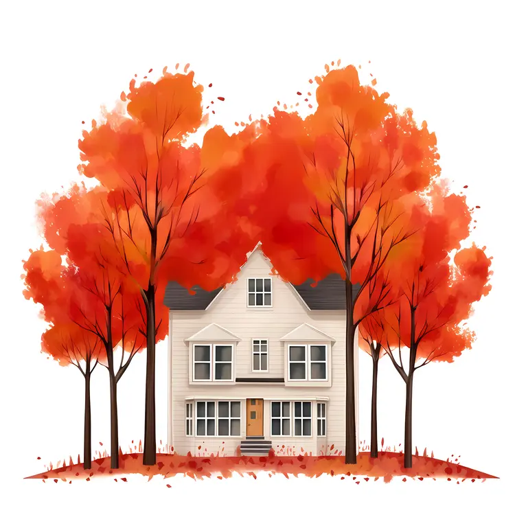 Small cute doodle house