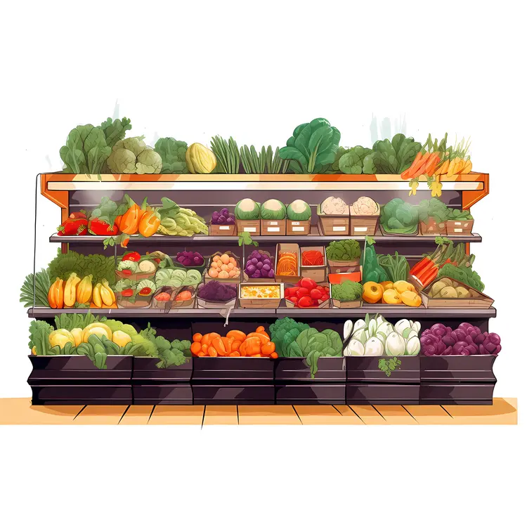 Organic Vegetable Display